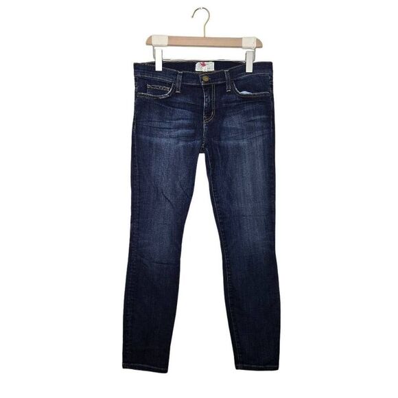 Current/Elliott Denim - Current Elliott The Stiletto Skinny Jeans Size 28 Cropped Ankle Light Wash